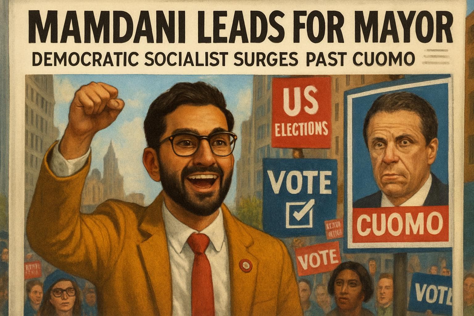 Zohran Mamdani leading New York mayoral race with voters