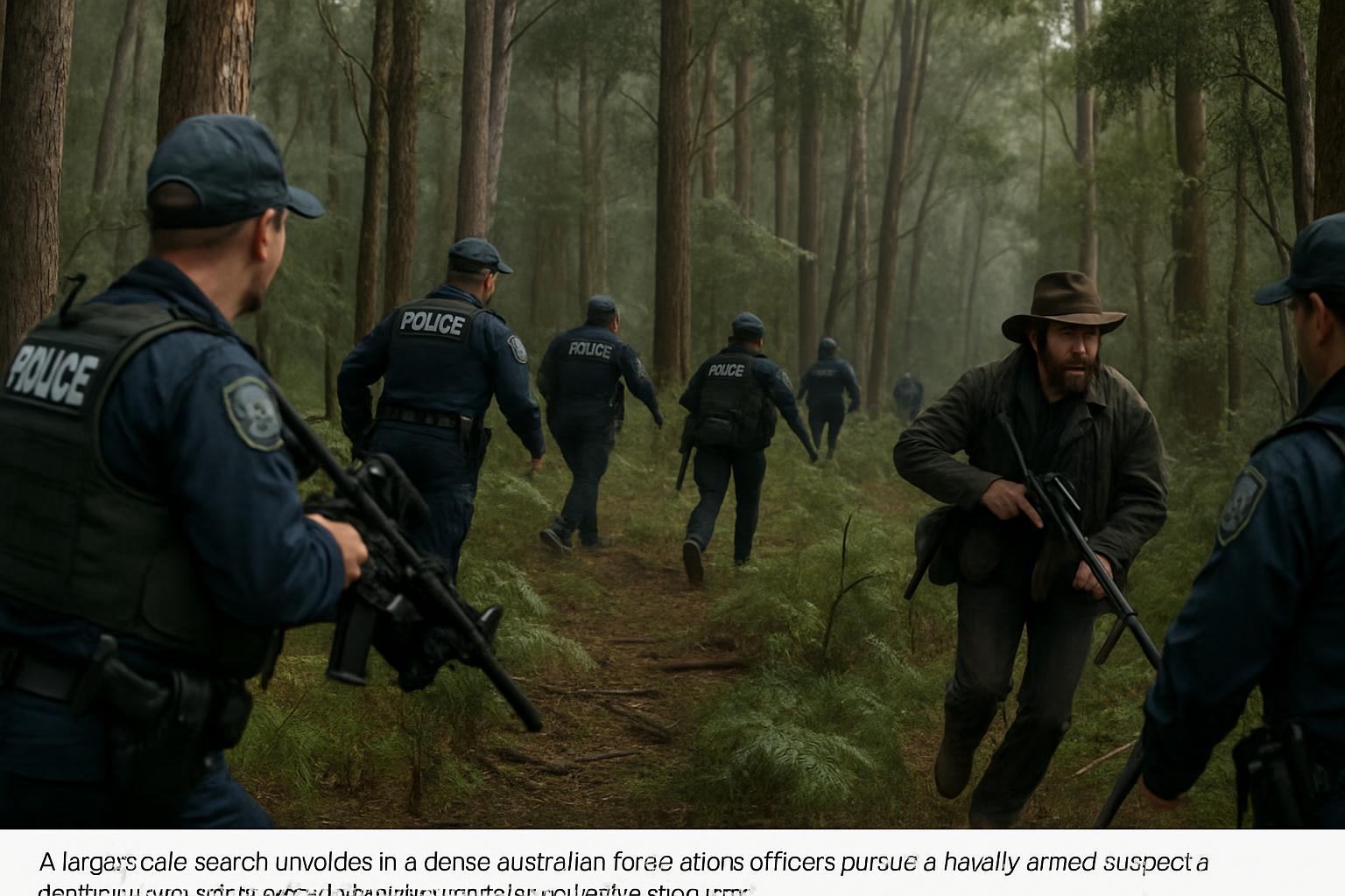 Manhunt Intensifies for Armed Suspect After Fatal Police Shooting in Victoria