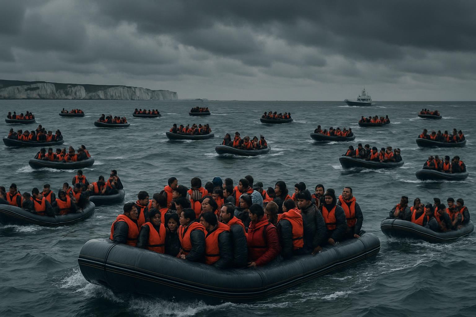 UK Faces Surge in Channel Crossings Amid New Immigration Policies