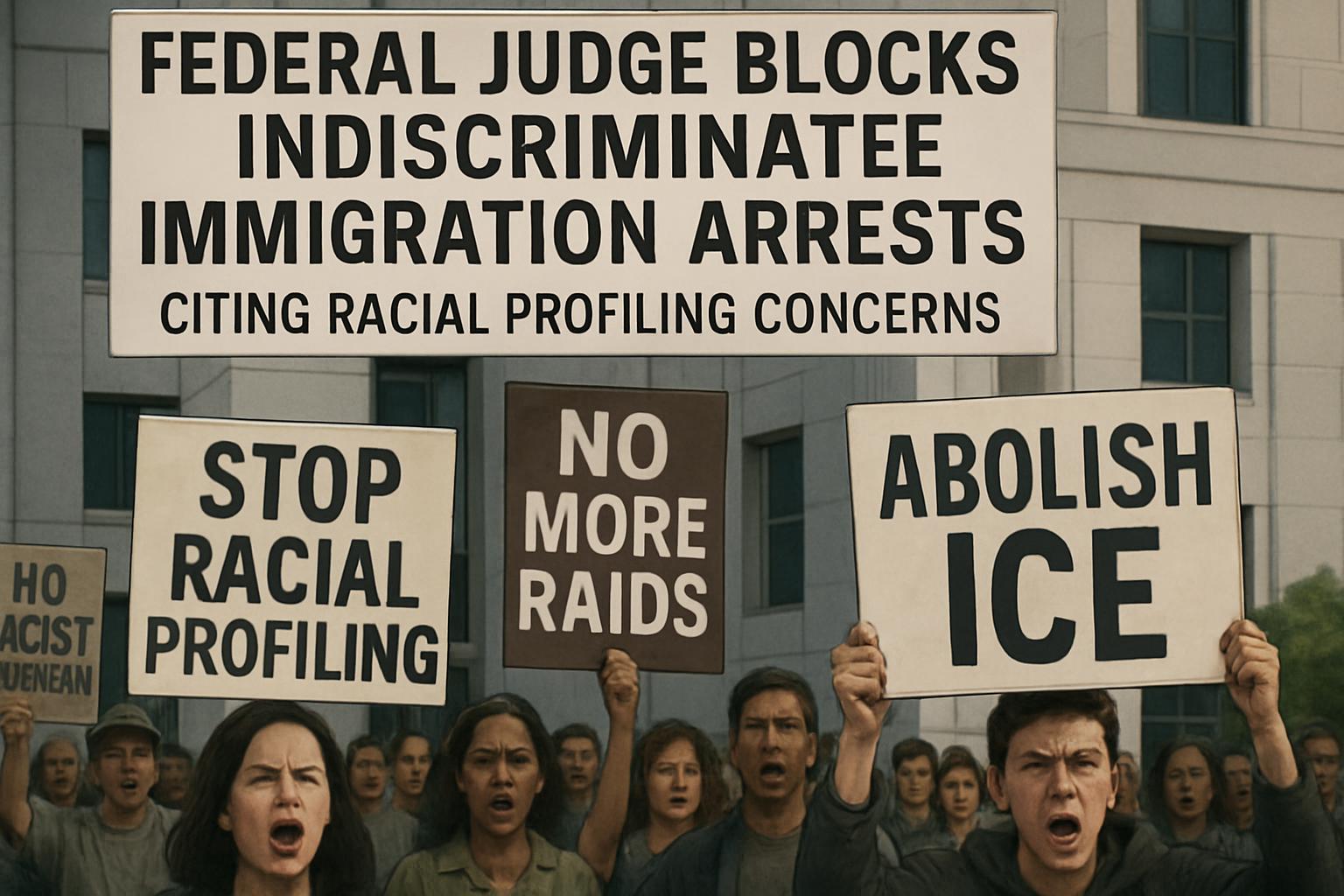 Federal Judge Blocks Indiscriminate Immigration Arrests in California Amid Racial Profiling Allegations