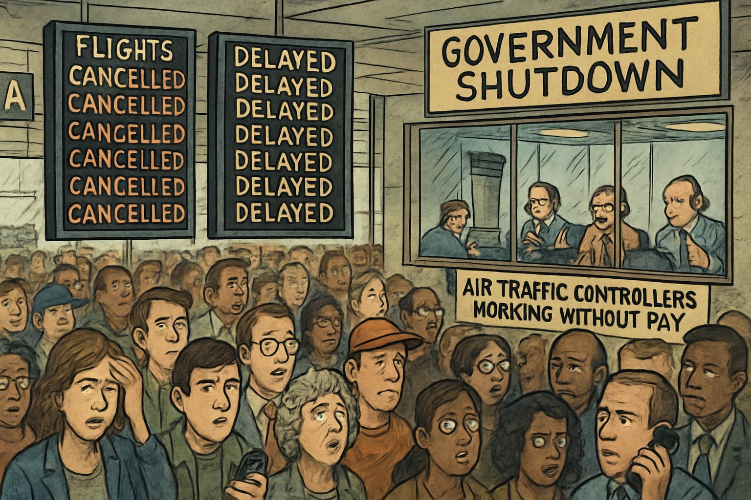 US Flight Disruptions Escalate Amid Prolonged Government Shutdown