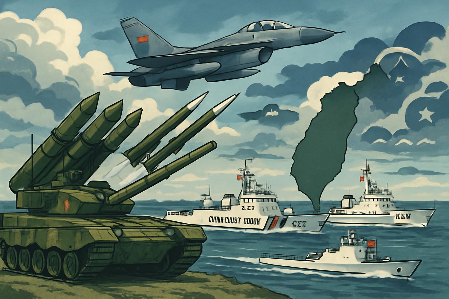 China's Military Drills Around Taiwan Heighten Cross-Strait Tensions