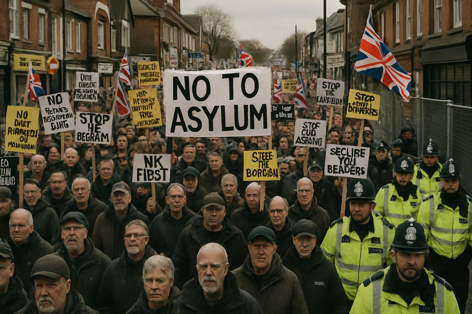 Protests Erupt in Crowborough Over Asylum Seeker Accommodation at Military Site