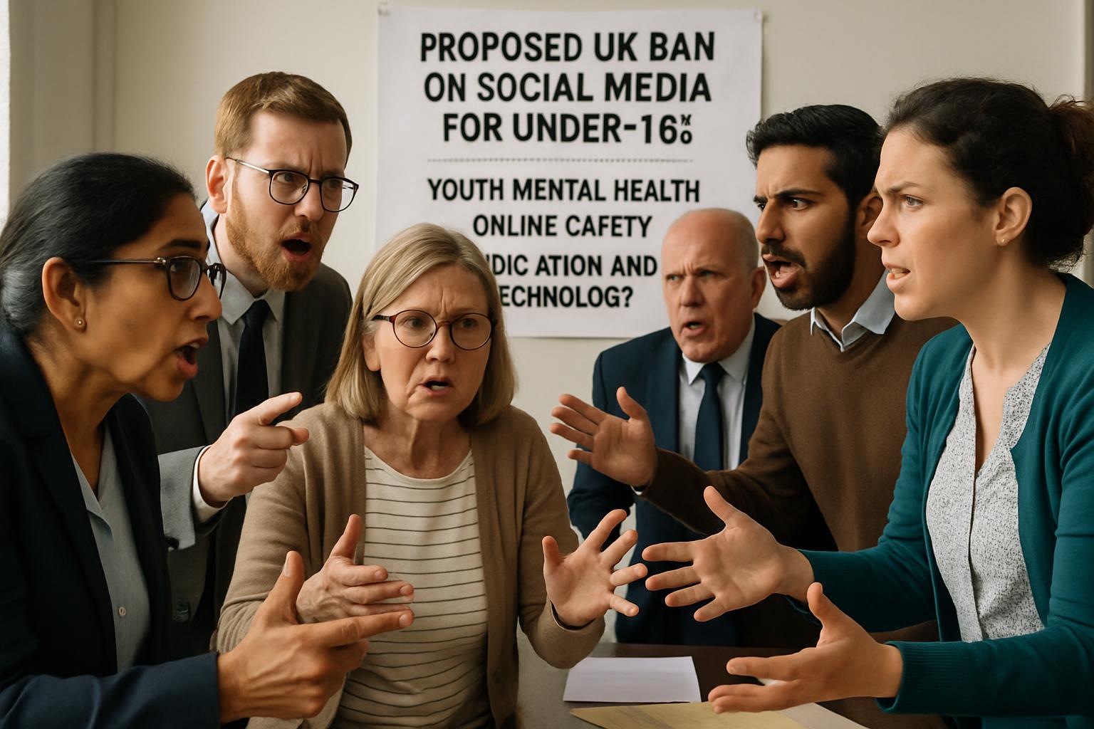 Debate Intensifies Over Proposed Social Media Ban for Under-16s in the UK