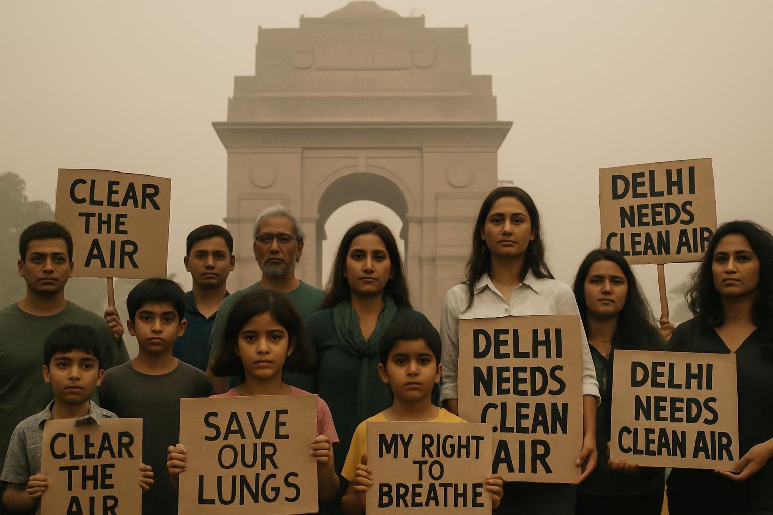 Delhi's Air Pollution Crisis Sparks Rare Protest Amid Growing Health Concerns