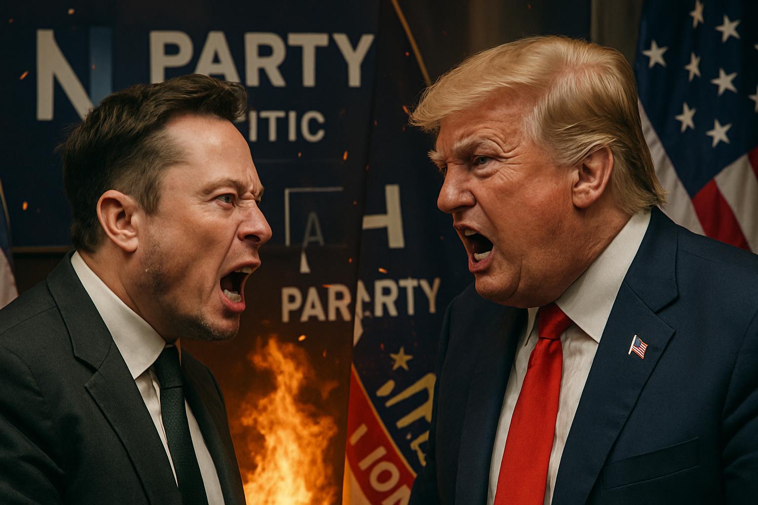 Musk and Trump Clash Over Budget Bill Amid Threats of Political Retaliation