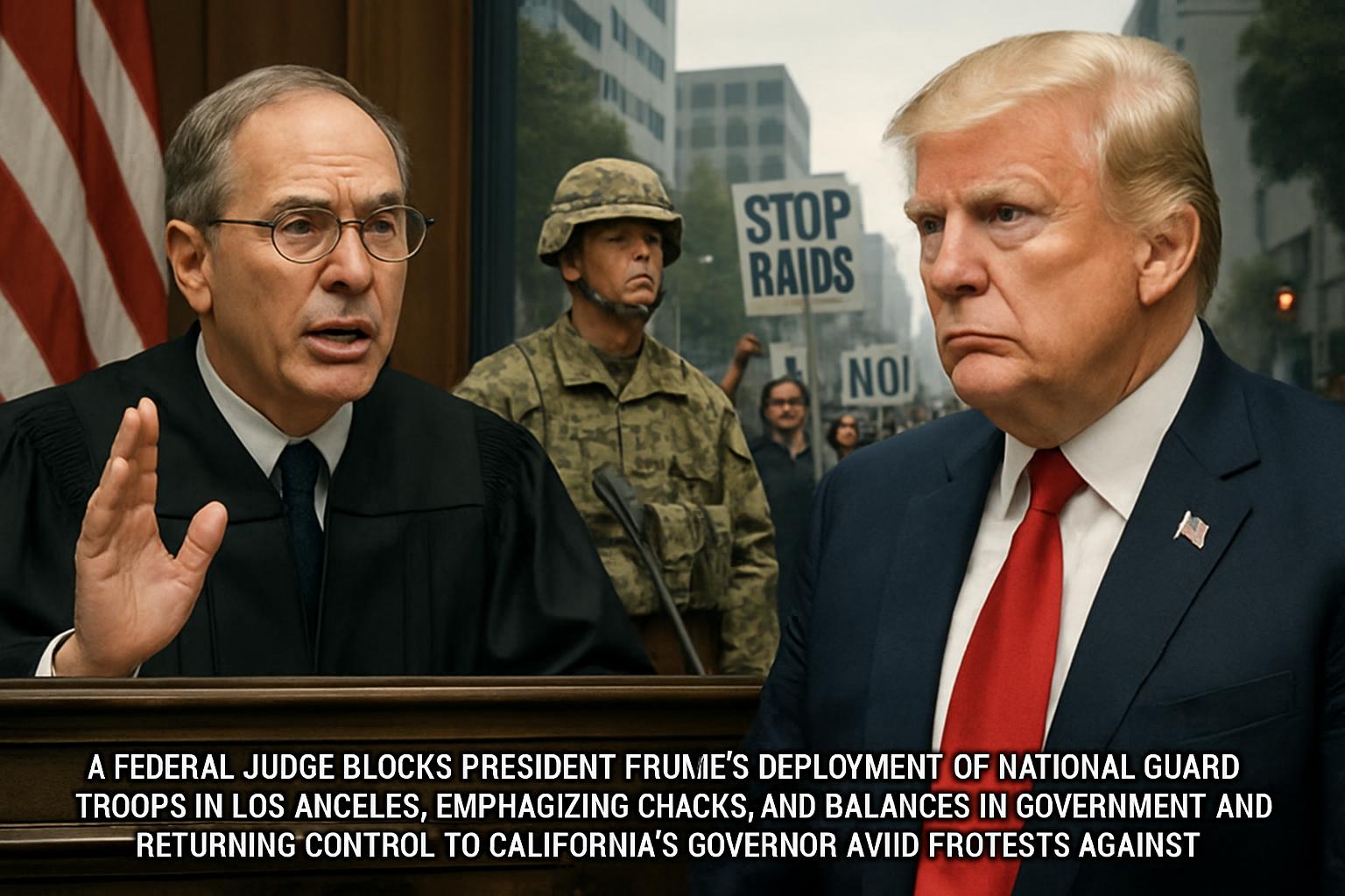 Judge Halts Trump's National Guard Deployment in Los Angeles