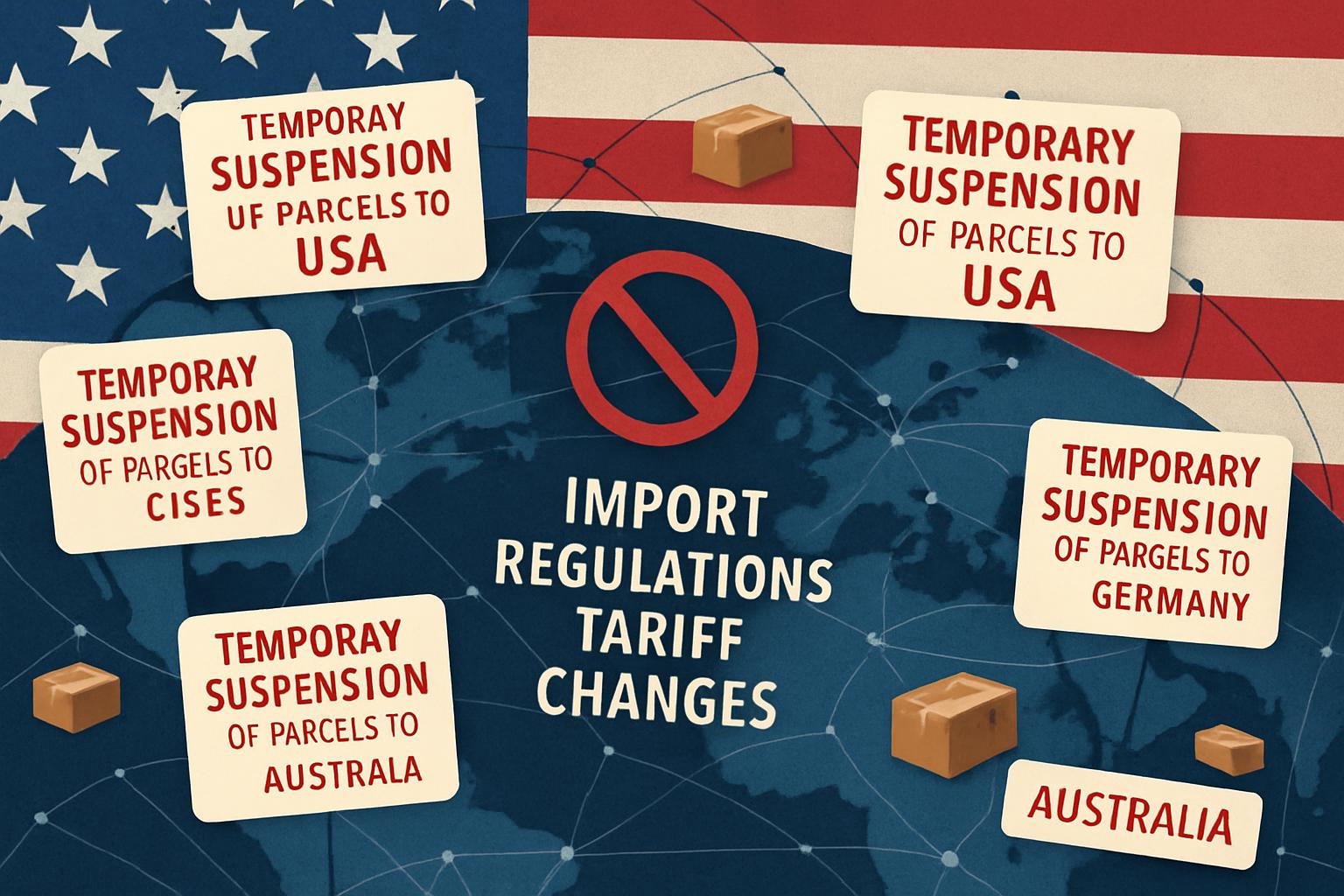 Global Postal Services Halt US Deliveries Amid New Tariff Regulations