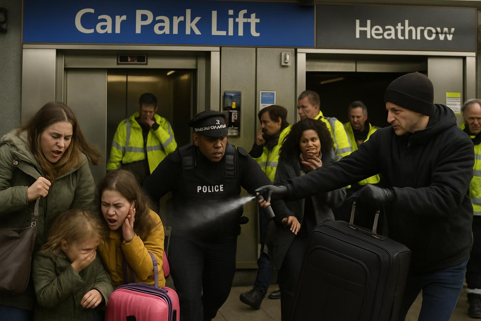 Pepper Spray Attack at Heathrow Airport Sparks Arrest and Investigation