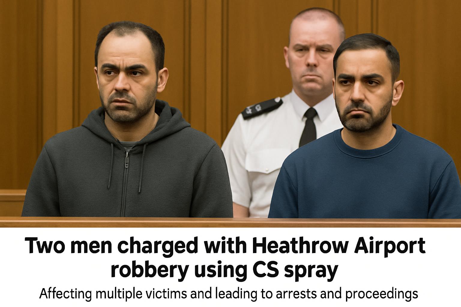 Heathrow Airport Robbery: Suspects Charged with Using CS Spray