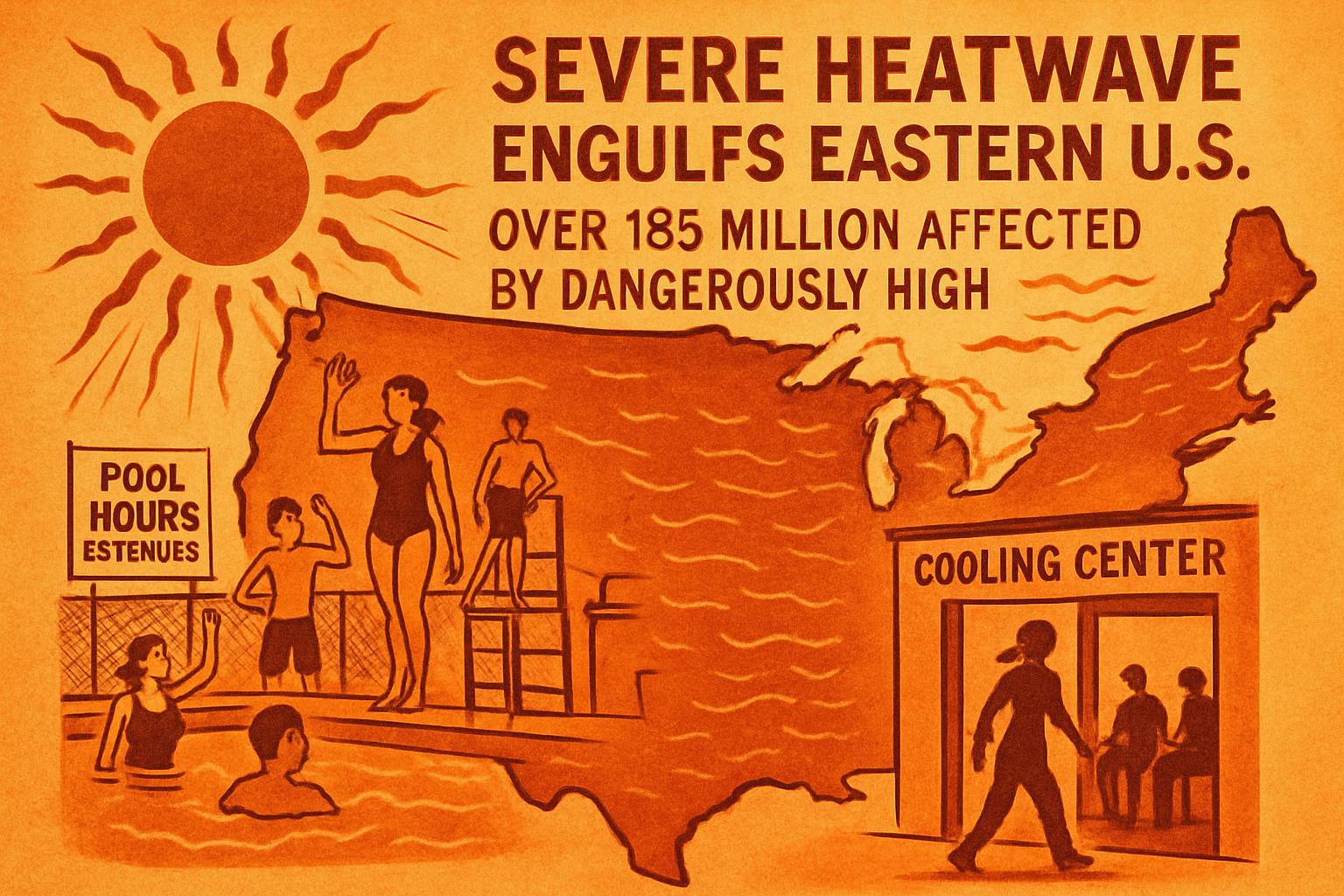 Over 185 Million Americans Endure Extreme Heatwave Across Eastern US
