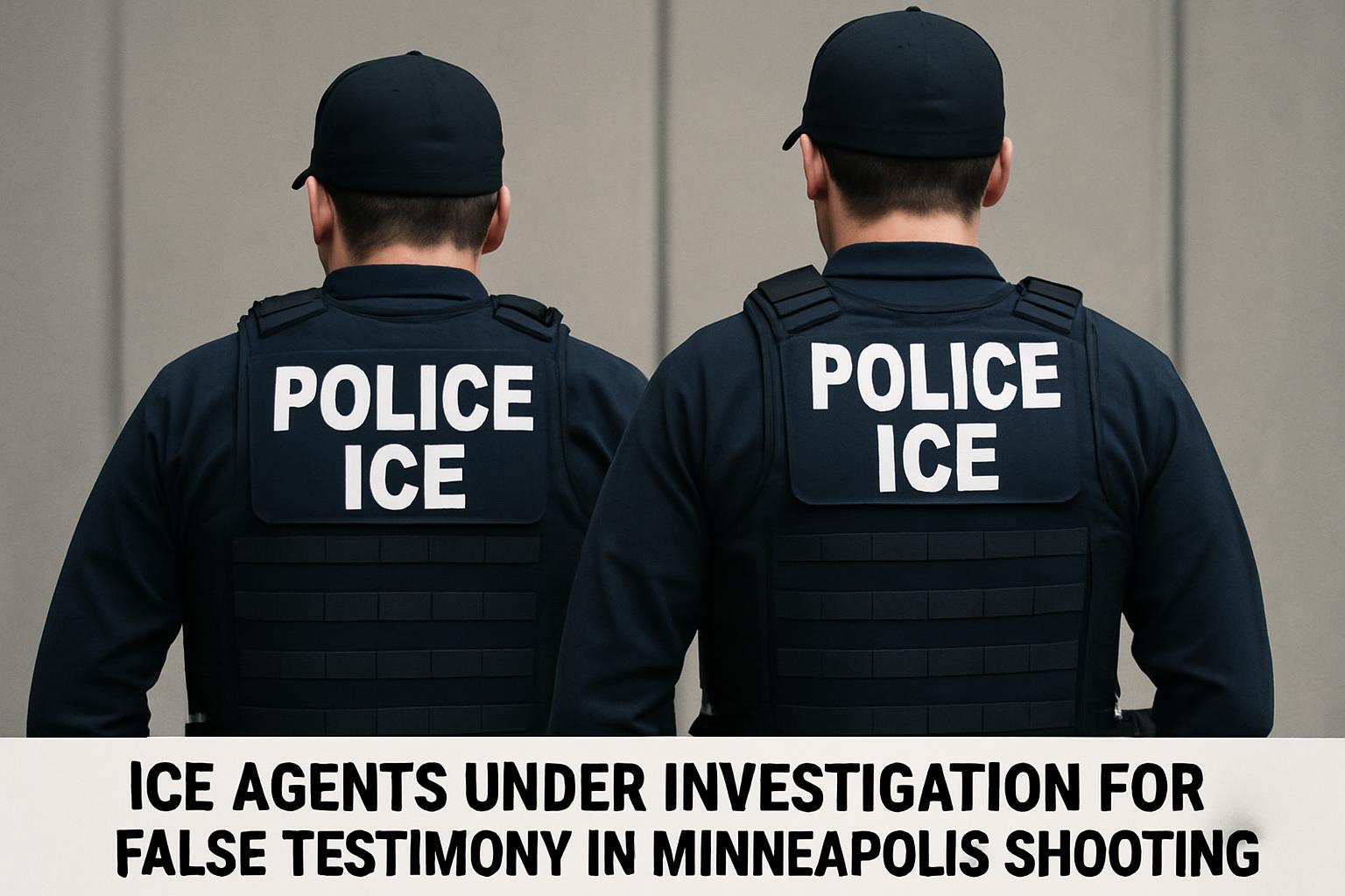 ICE Agents Under Investigation for Alleged False Testimony in Minneapolis Shooting