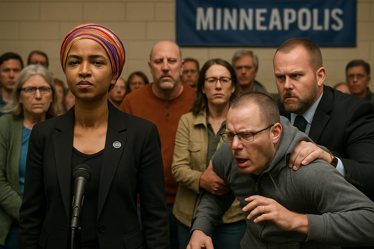 Ilhan Omar Attacked with Unknown Substance During Minneapolis Town Hall