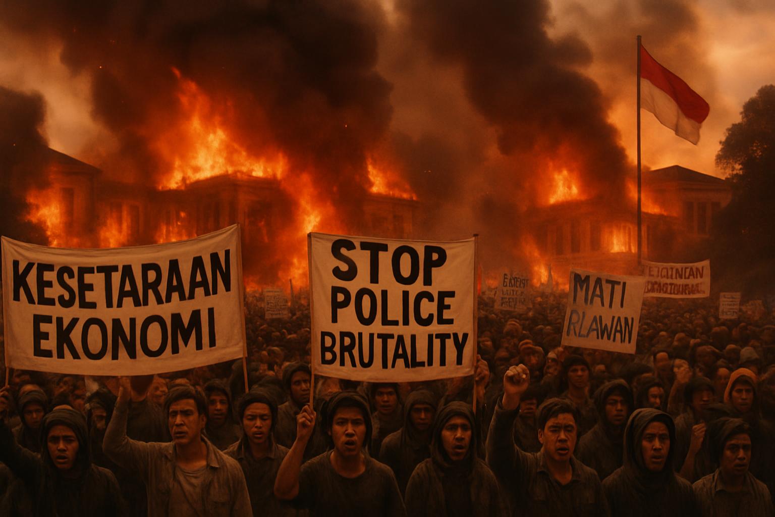 Indonesia's Protests Escalate Amid Economic Discontent and Police Brutality Allegations