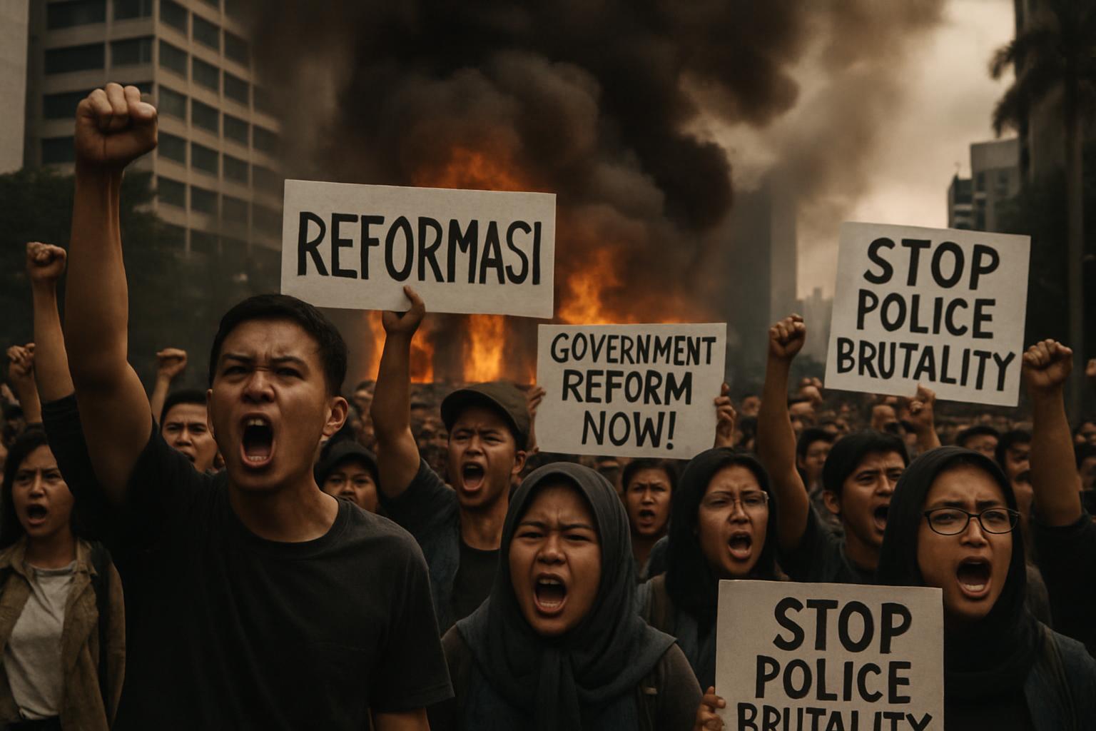 Indonesia Protests Escalate Amid Rising Tensions and Calls for Reform