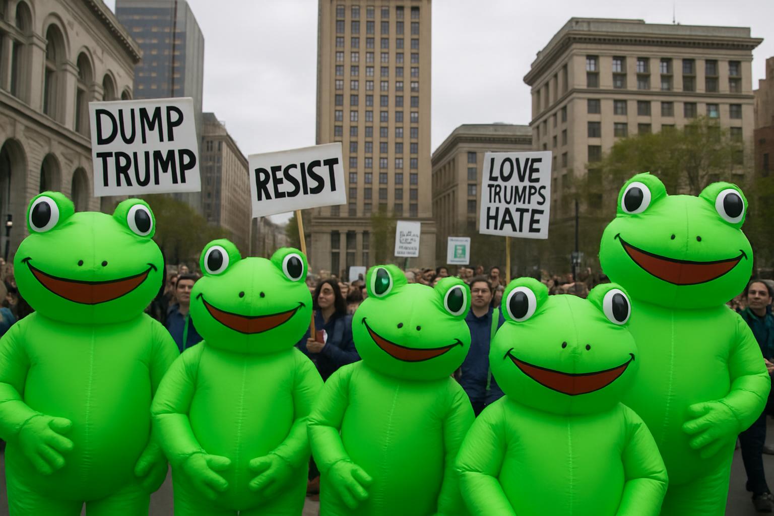 Inflatable Frogs and Tactical Frivolity: Creative Protests Against Trump Administration