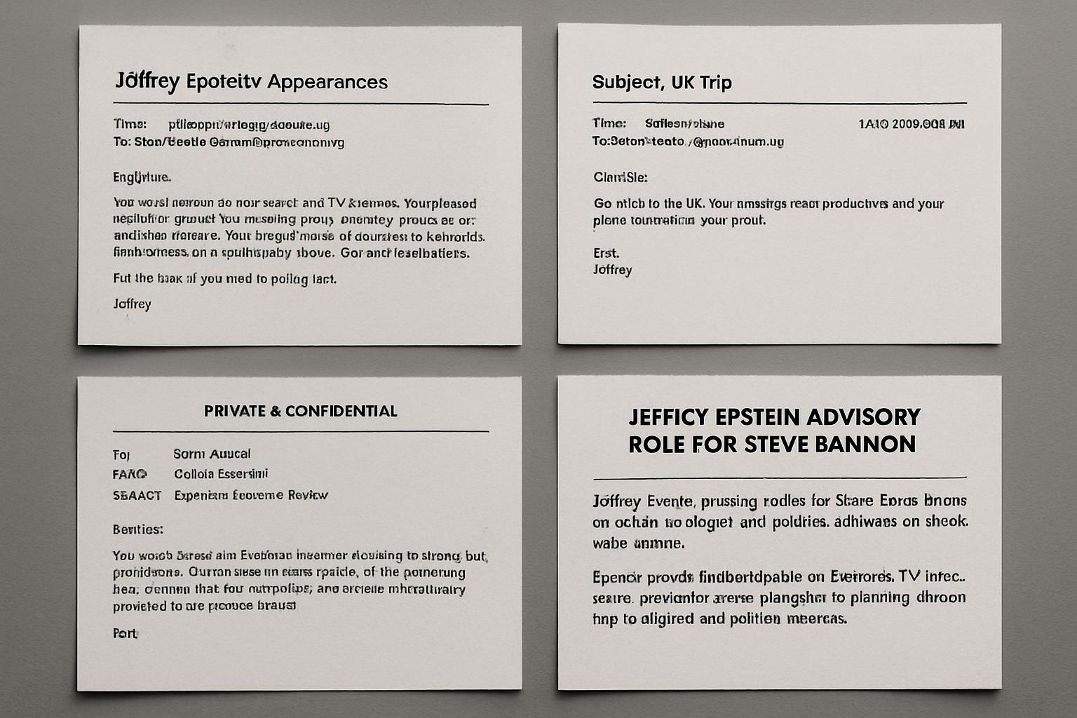 Epstein's Advisory Role to Bannon Unveiled in Newly Released Documents