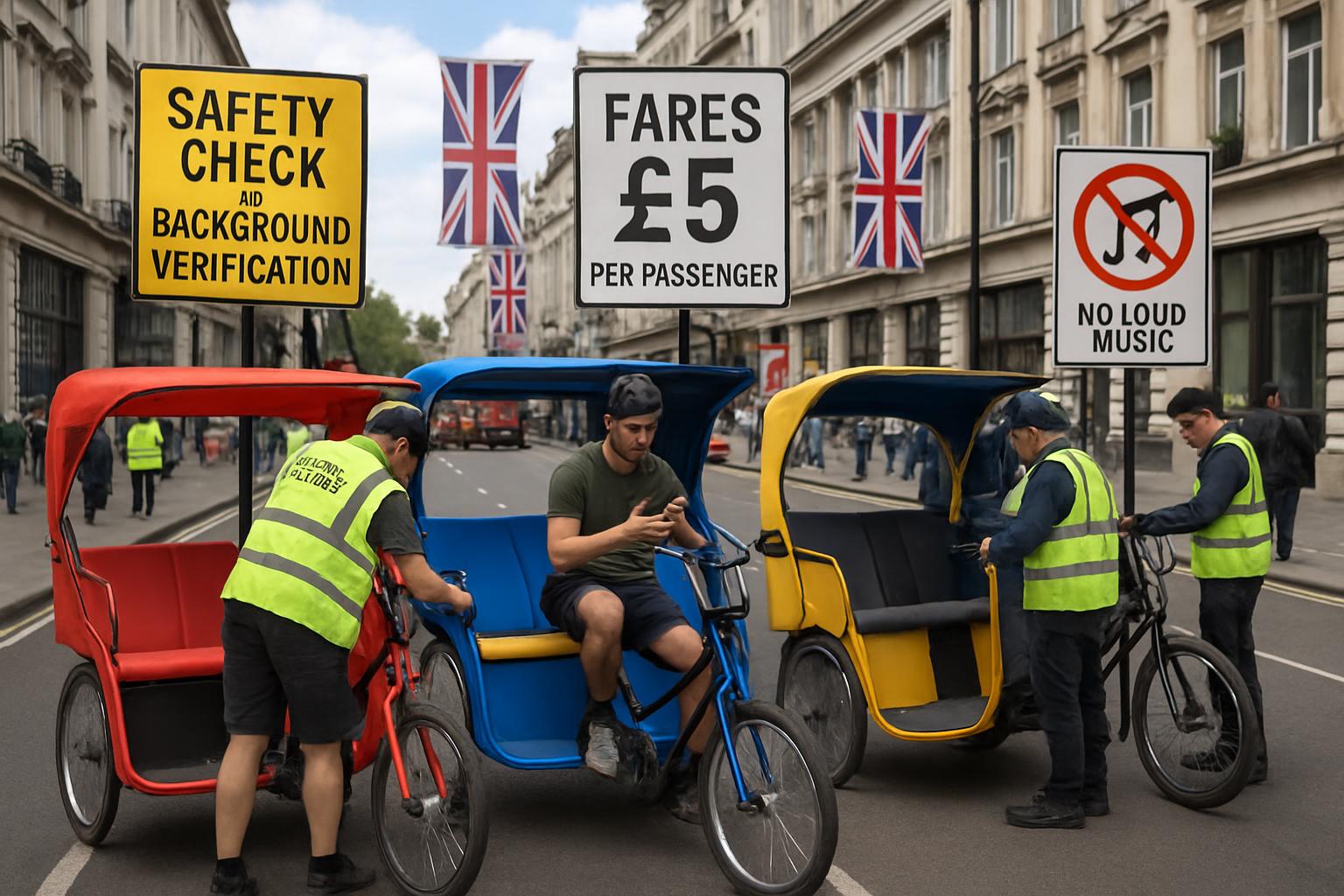 London Moves to Regulate Pedicabs Amid Safety and Pricing Concerns