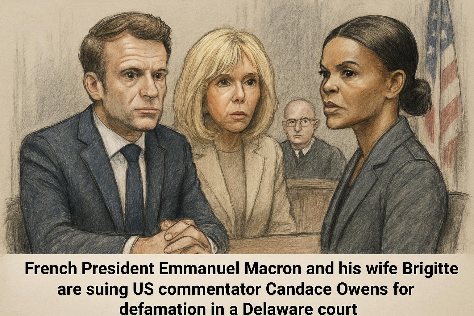 Macrons Sue US Commentator Candace Owens for Defamation Over Gender Claims