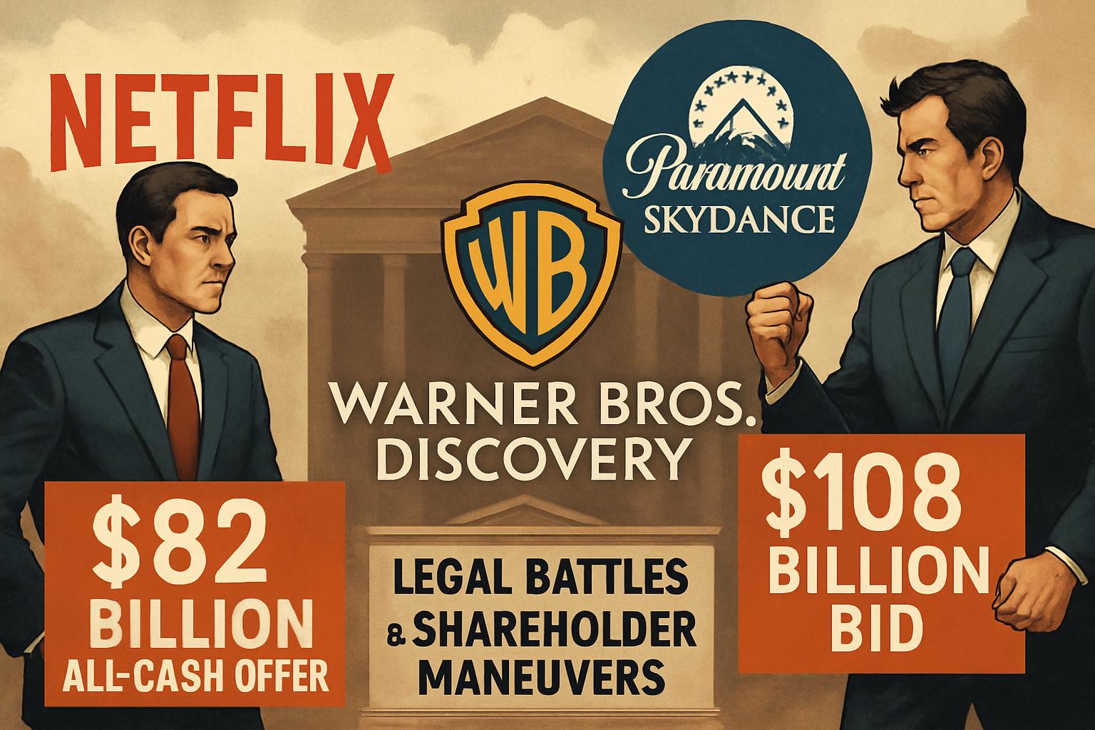 Netflix Strengthens Warner Bros Bid with All-Cash Offer Amid Paramount Rivalry