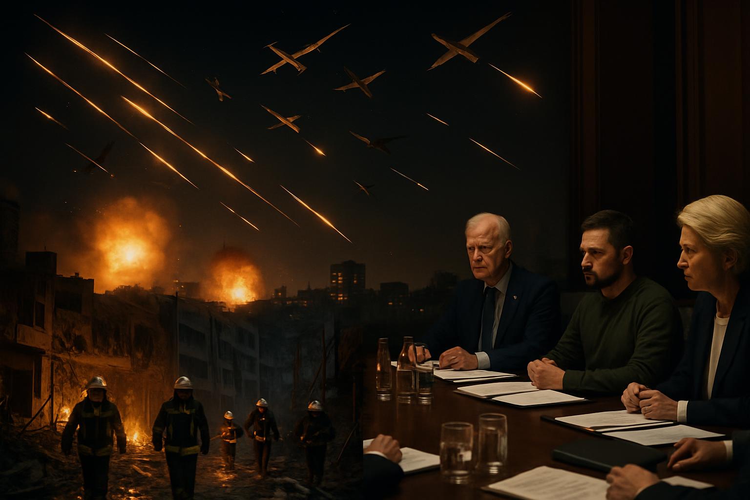 Russia's Intensified Airstrikes on Ukraine Prompt Calls for Stronger Defenses and Sanctions