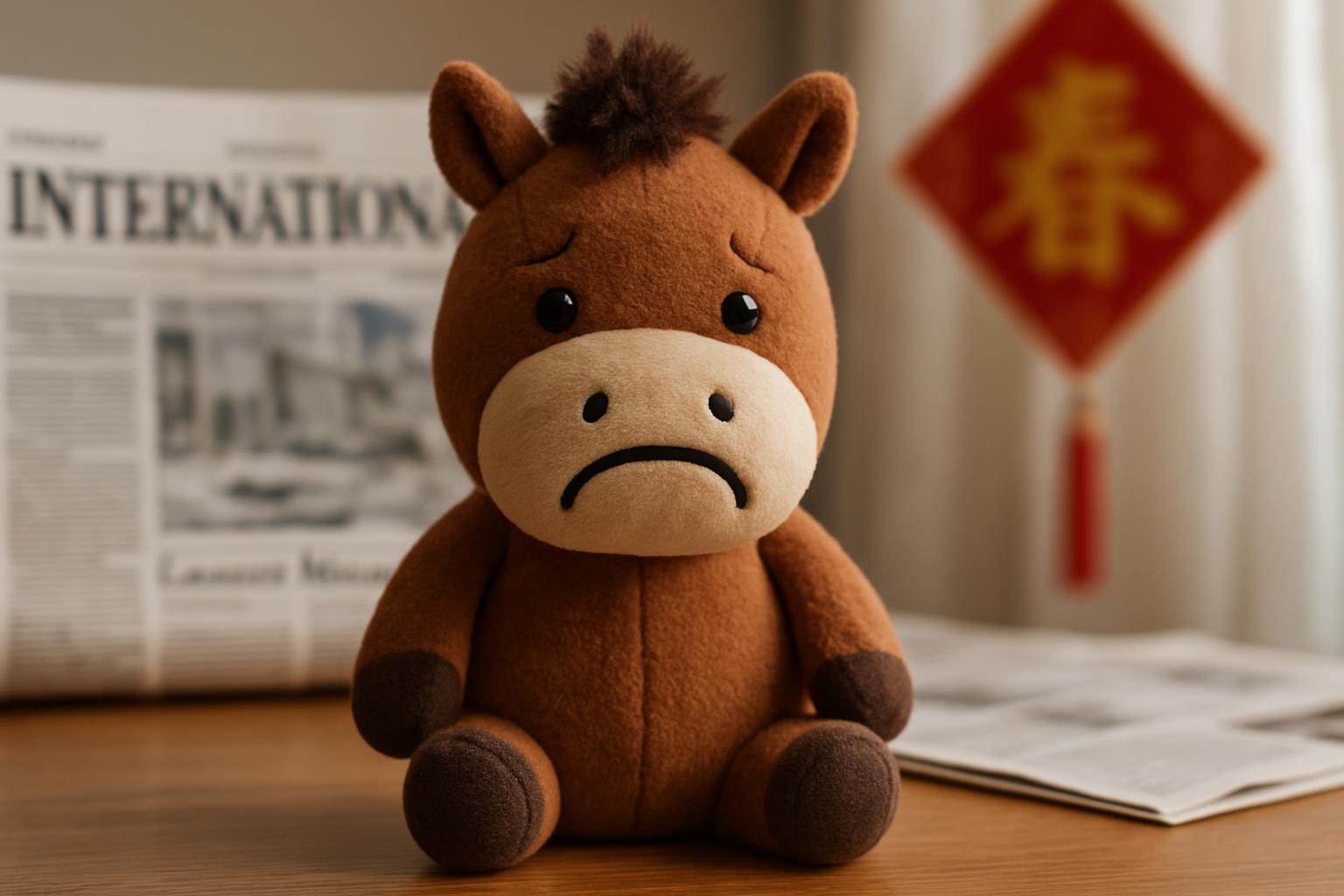 Viral 'Crying Horse' Toy Captures China's Corporate Fatigue Ahead of Lunar New Year