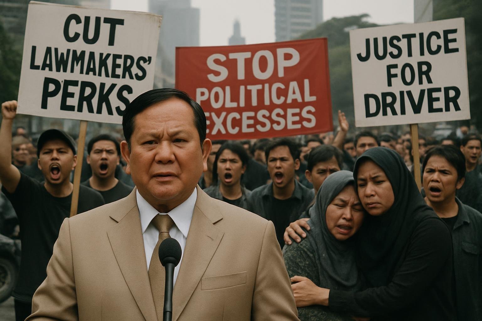 Indonesian President Cuts Lawmakers' Perks Amid Escalating Protests