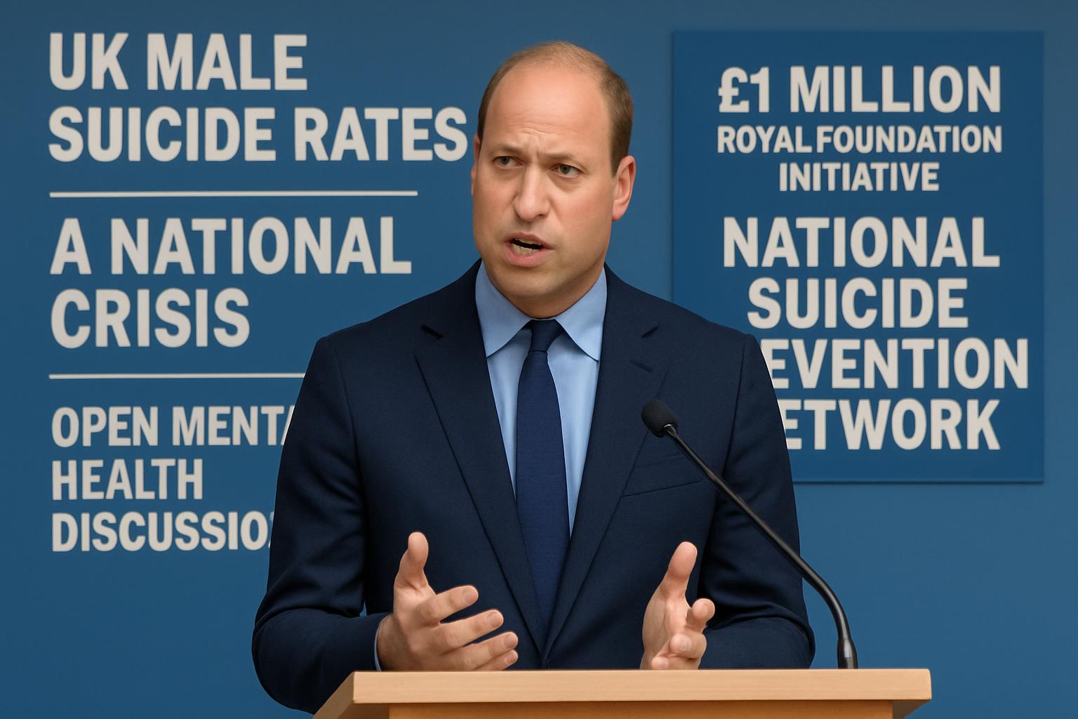 Prince William Calls for Action on UK Male Suicide Rates