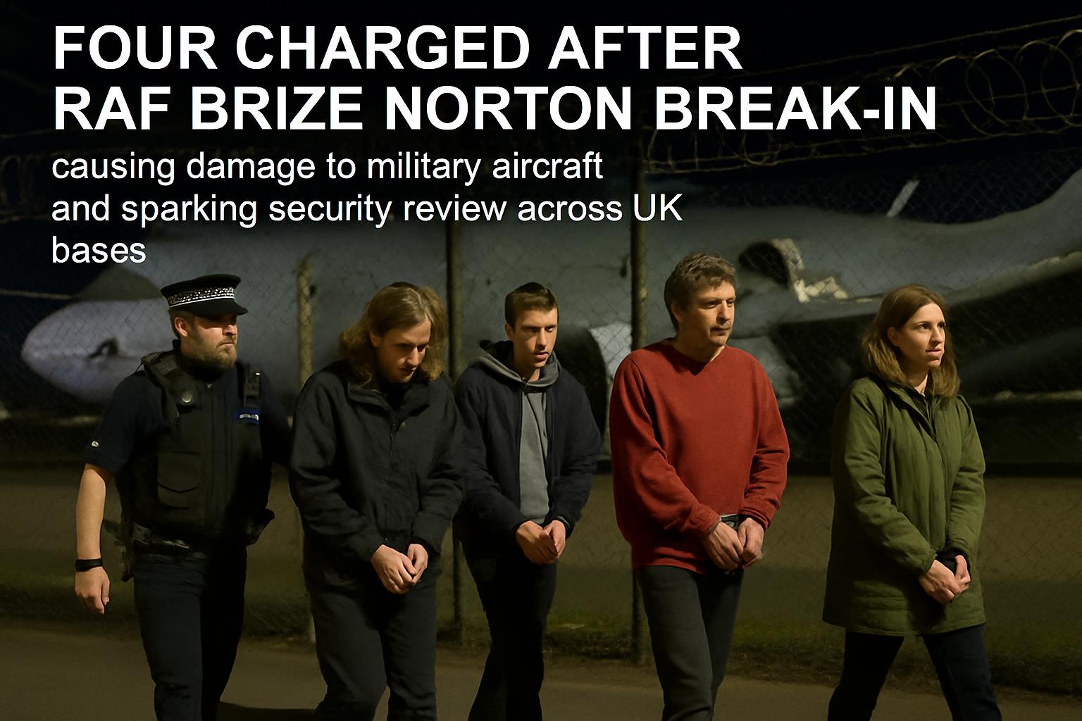 Four Charged Over RAF Brize Norton Break-In Amid Security Concerns
