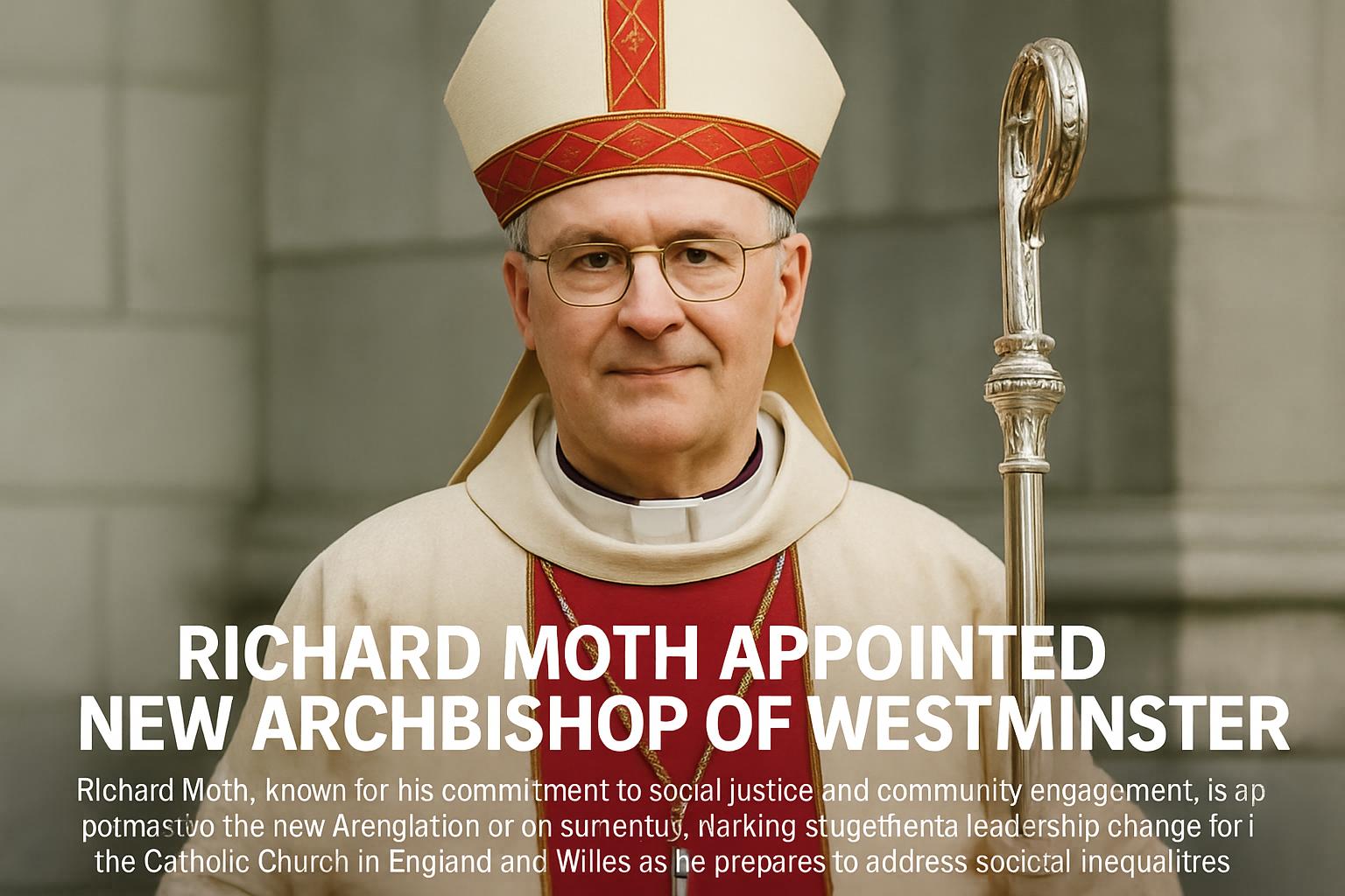 Richard Moth Appointed as New Archbishop of Westminster