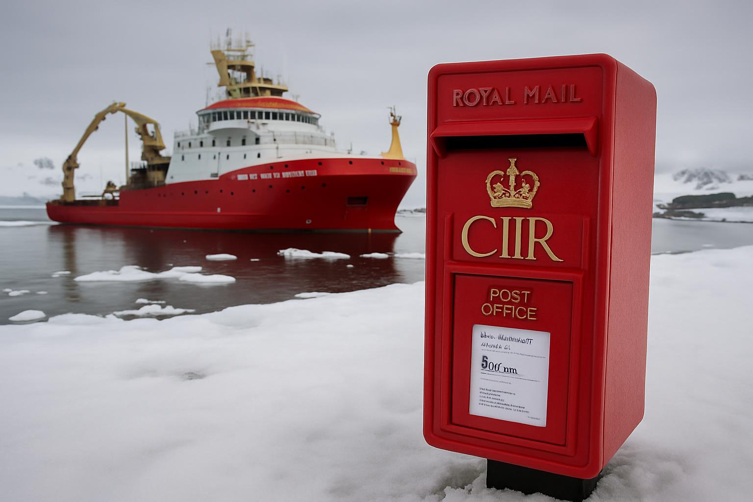 Royal Mail Postbox Delivered to Antarctic Research Station on King's Orders