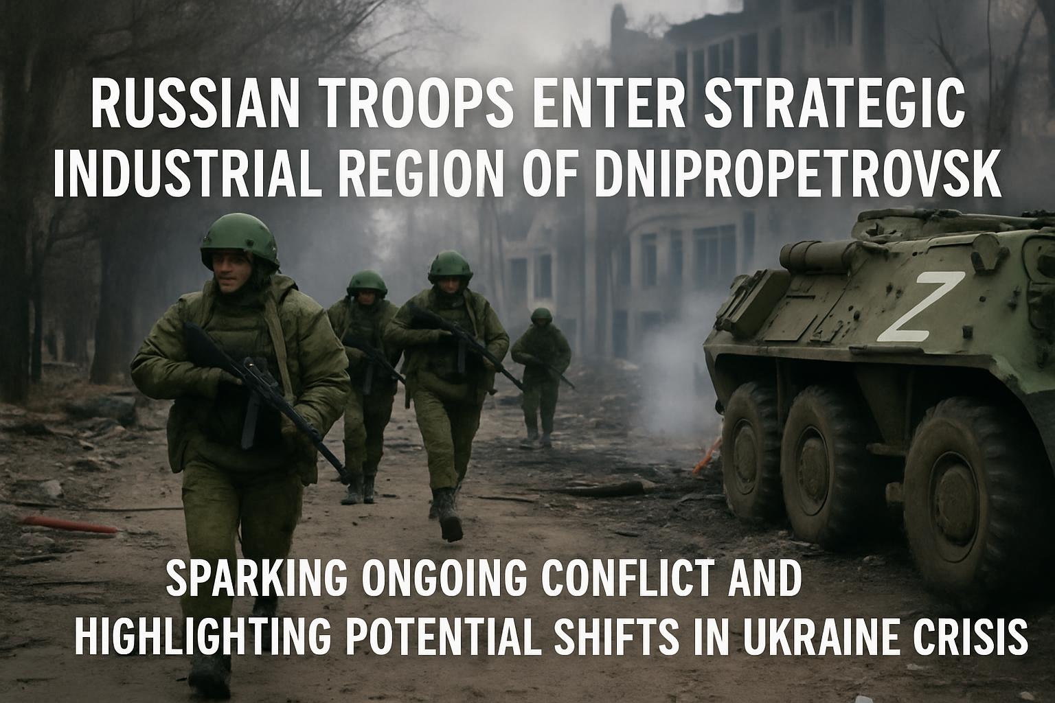 Russian Troops Enter Dnipropetrovsk as Ukraine Conflict Intensifies