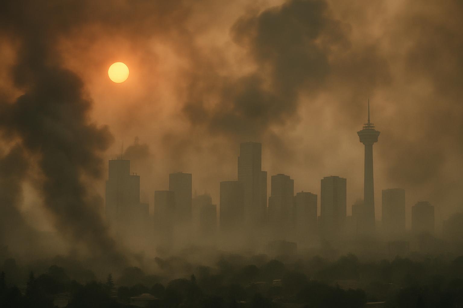 Wildfire Smoke Triggers Air Quality Alerts in Canada and US Amid Political Tensions