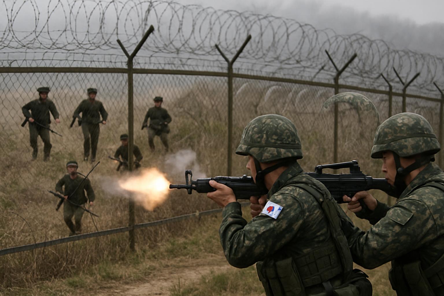 South Korea Fires Warning Shots as North Korean Troops Cross DMZ Border