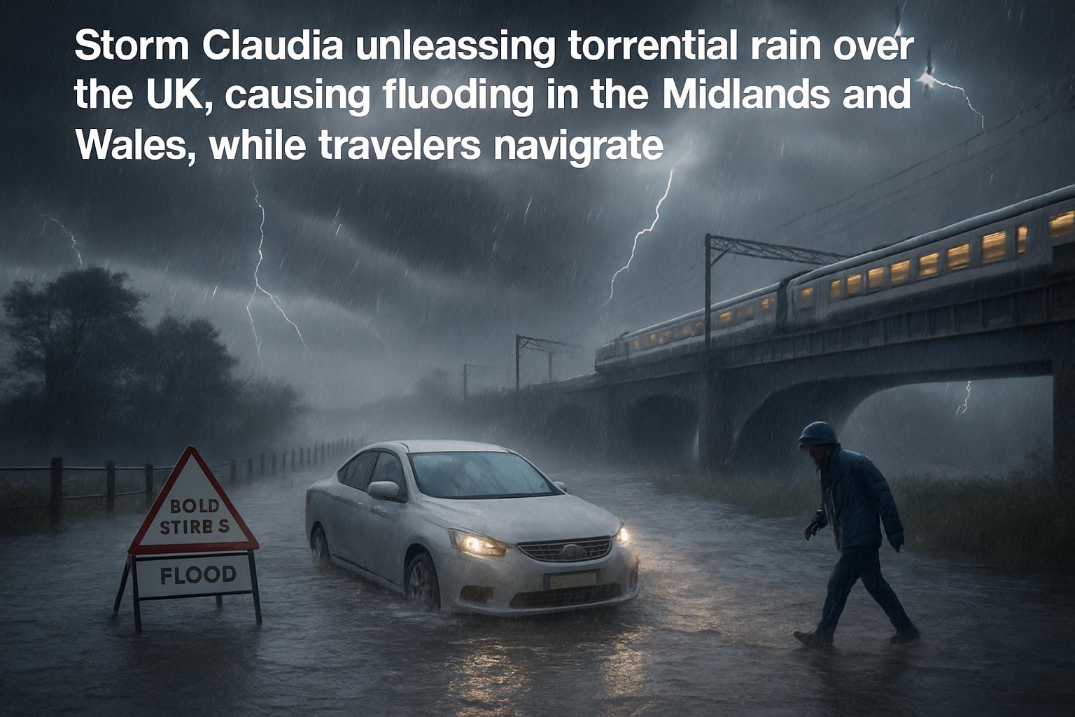 Storm Claudia Brings Severe Weather Warnings and Disruptions Across the UK