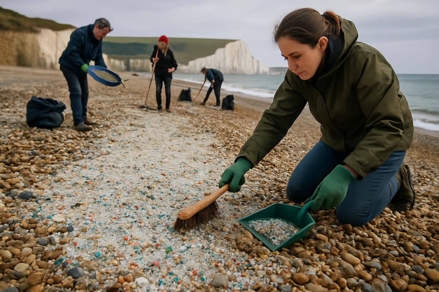 Environmental Crisis Unfolds as Plastic Beads Pollute Sussex Coastline