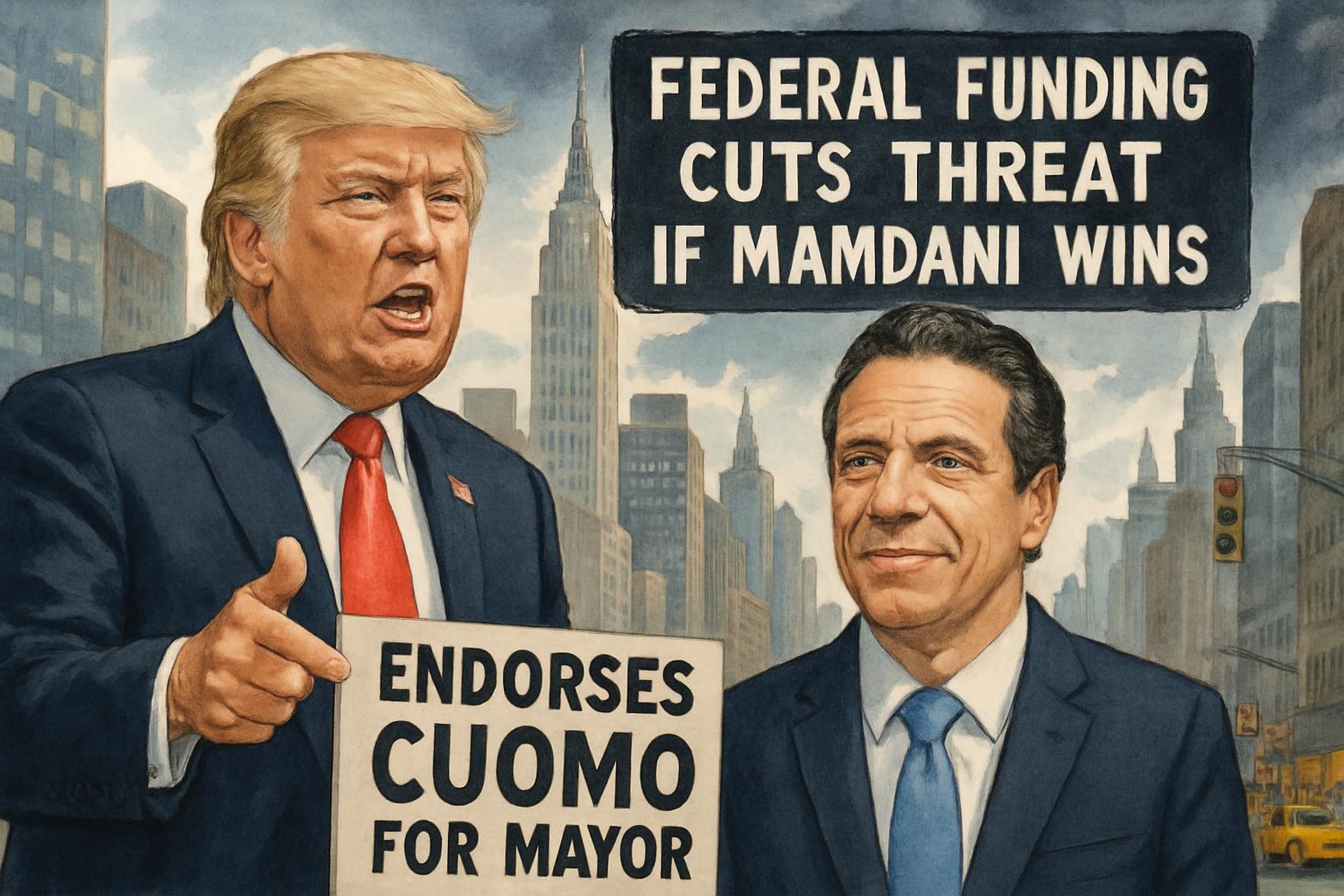 Trump's Endorsement of Cuomo Sparks Controversy in NYC Mayoral Race
