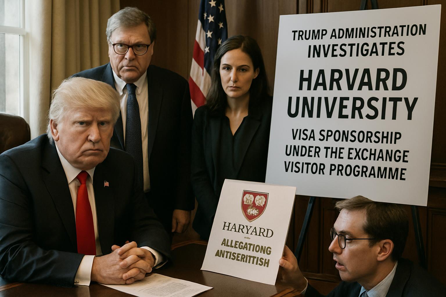 Trump Administration Investigates Harvard's Visa Sponsorship Amid Antisemitism Allegations