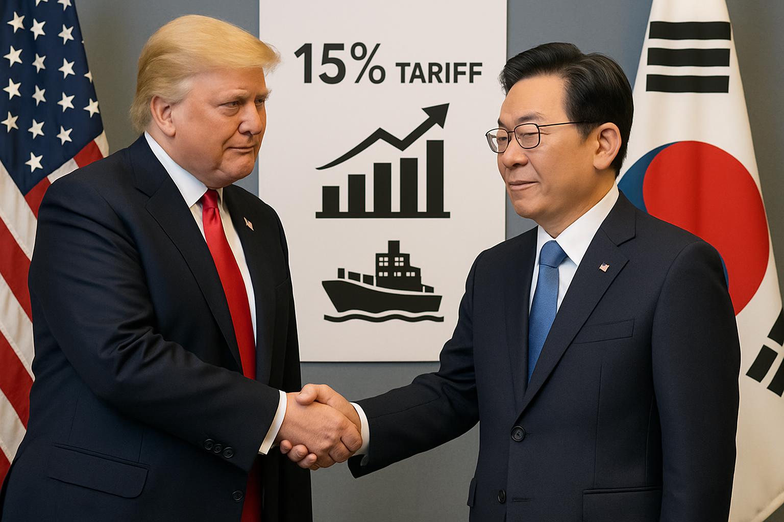 US and South Korea Strike Trade Deal to Impose 15% Tariff