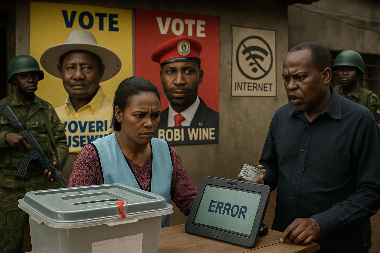 Uganda's Tense Election: Threats, Delays, and Internet Blackout