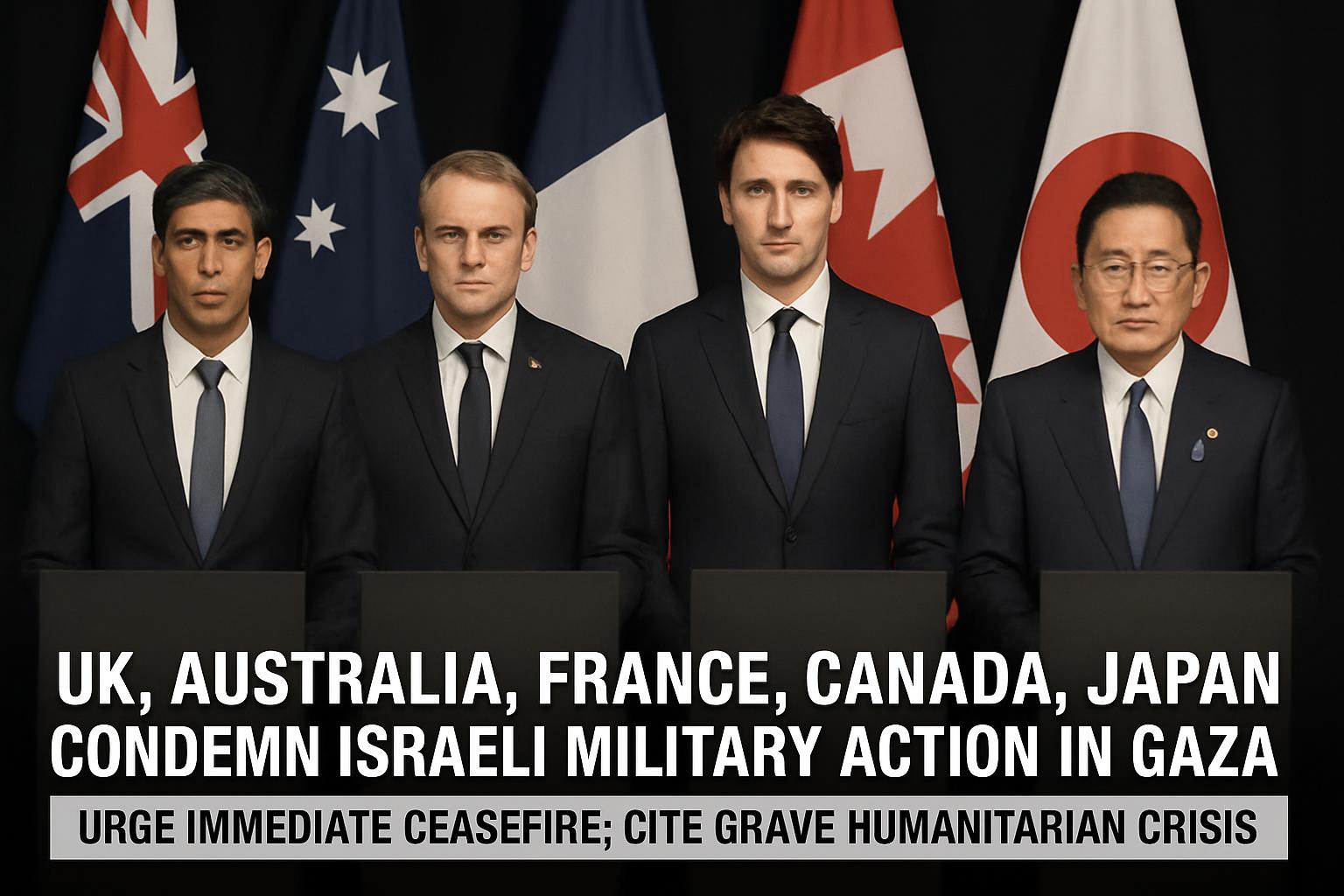 Global Condemnation Grows Over Gaza Crisis as Nations Demand Immediate Ceasefire