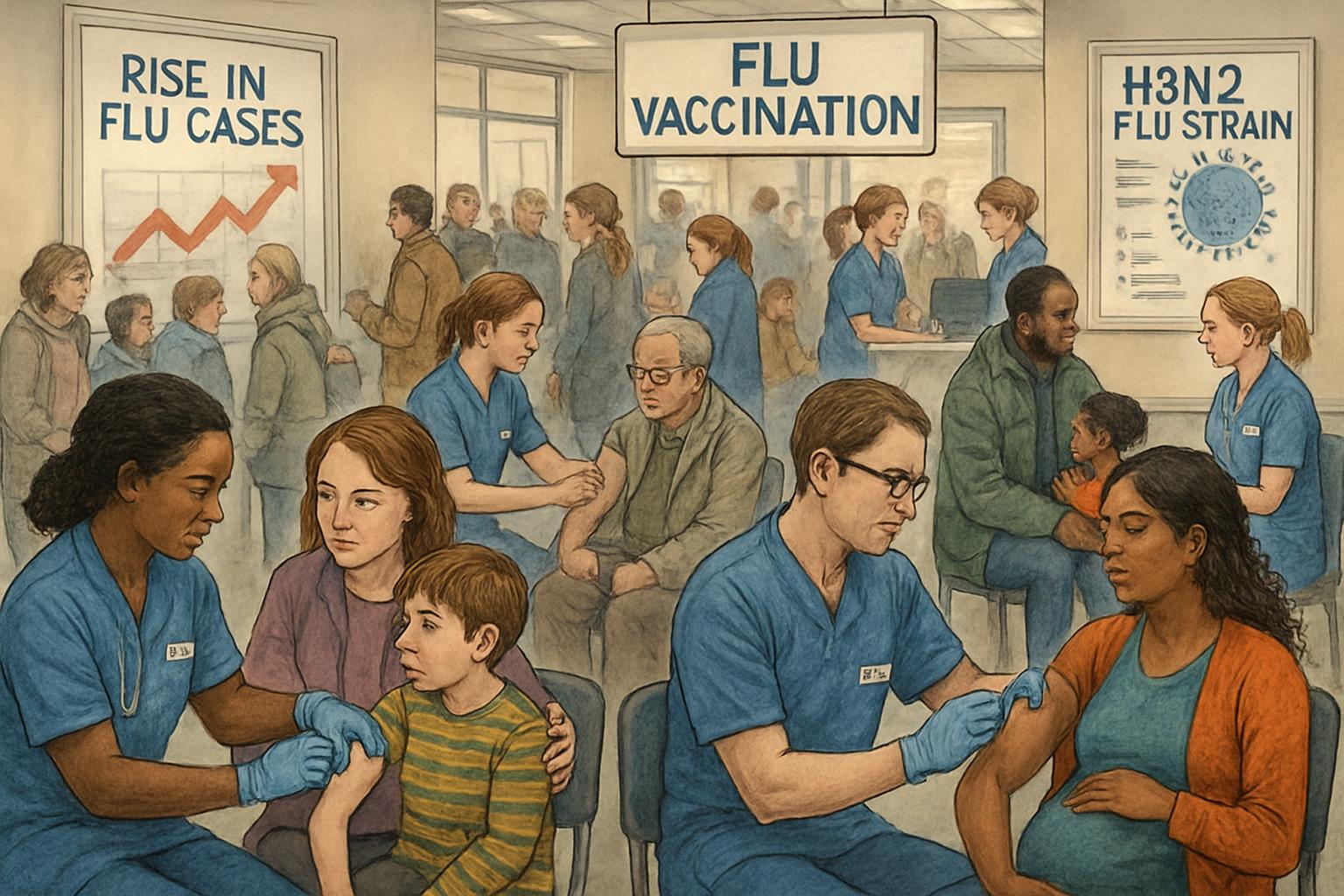 Surge in Flu Cases Spurs Urgent Vaccination Efforts Amidst Appointment Shortages Across the UK