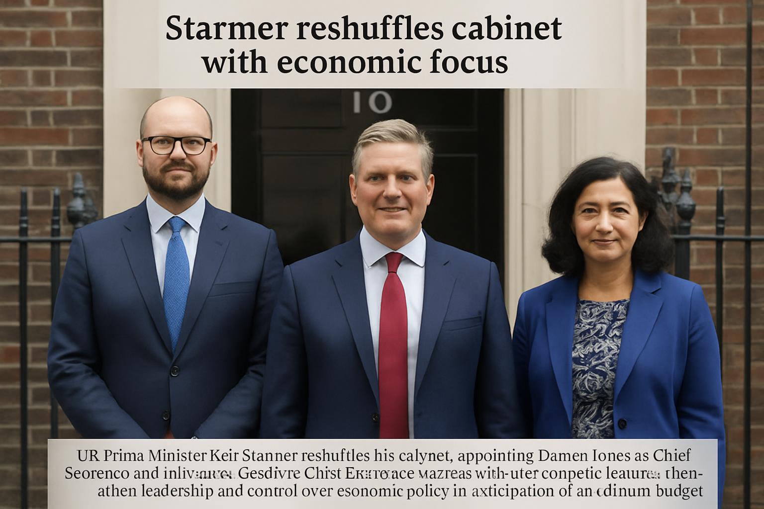 Keir Starmer's Downing Street Reshuffle Aims to Strengthen Economic Control