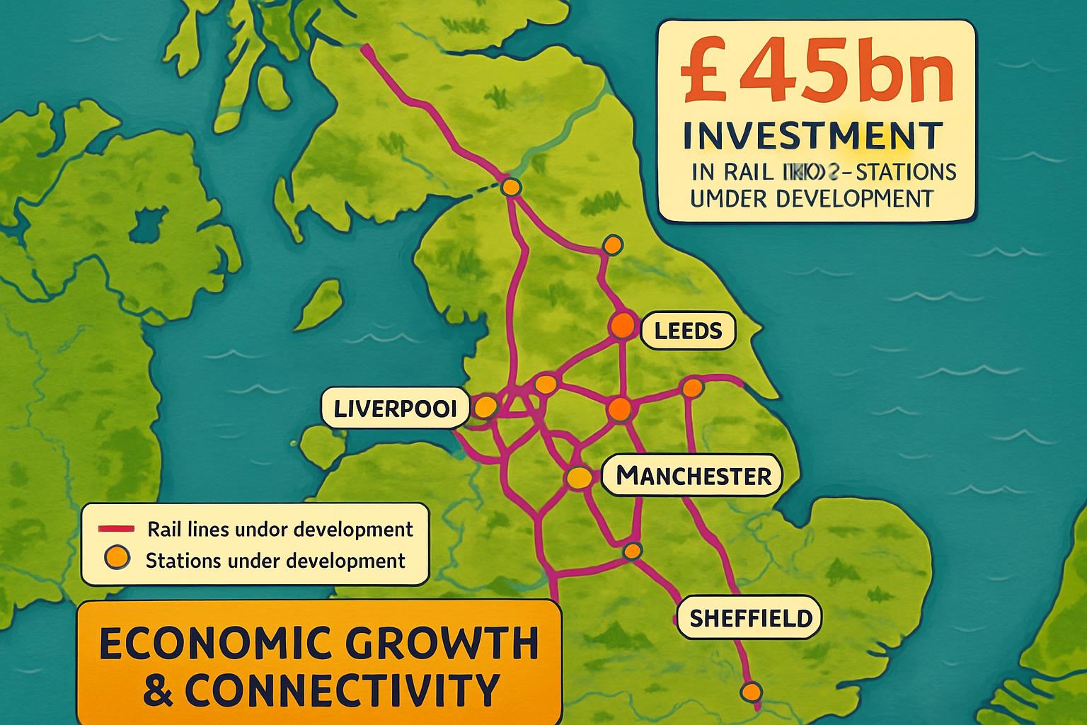 UK Government Commits £45bn to Transform Northern Rail Infrastructure