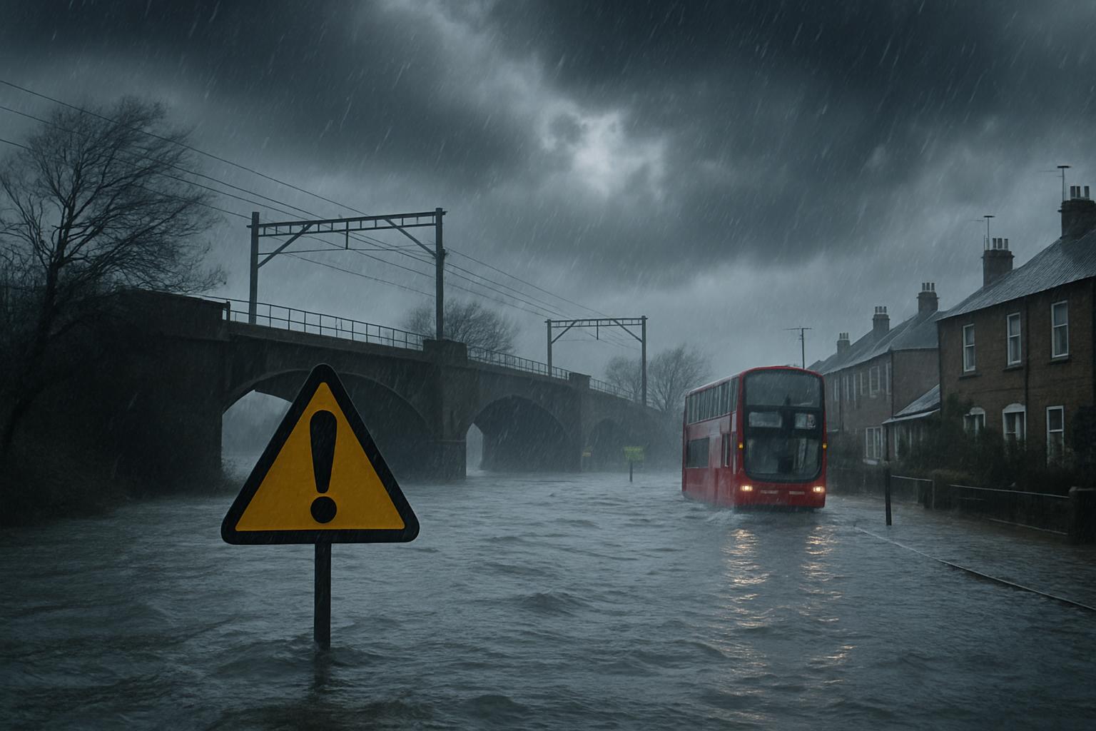 Severe Weather Hits UK: Flood Warnings and Travel Disruptions Amid Heavy Rain