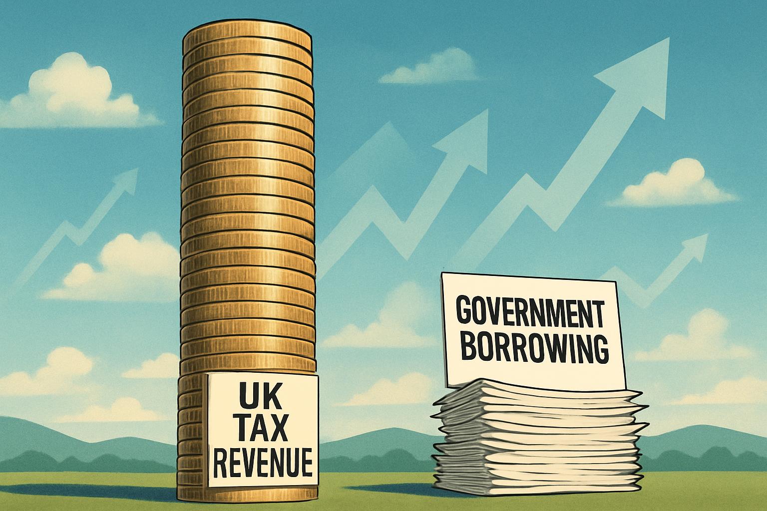 UK Government Borrowing Sees Sharp Decline Amid Record Tax Revenues