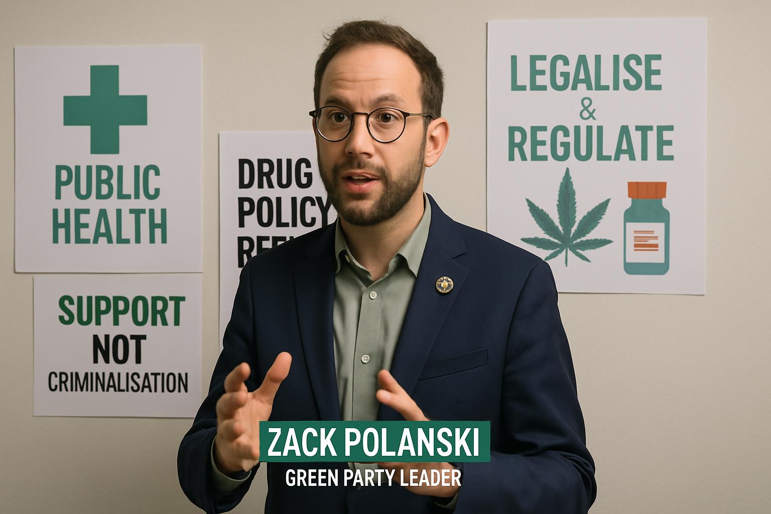 Green Party Leader Calls for Drug Policy Reform with Public Health Focus